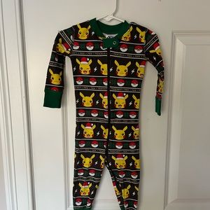 Hanna Anderson Pokémon Collection Holiday Baby Zip Sleeper.